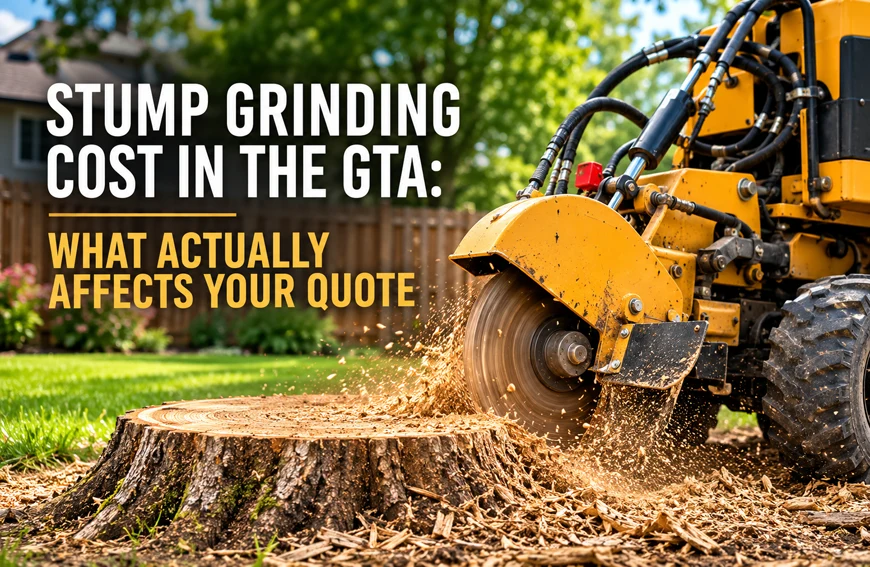 Stump Grinding Cost In The Gta What Actually Affects Your Quote
